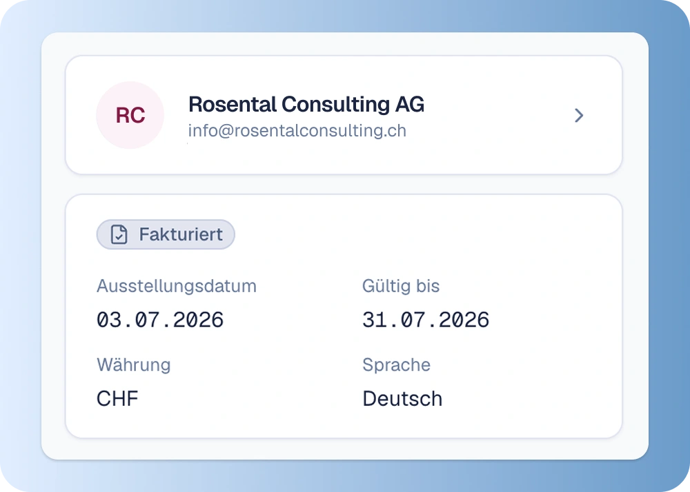 Invoice builder preview