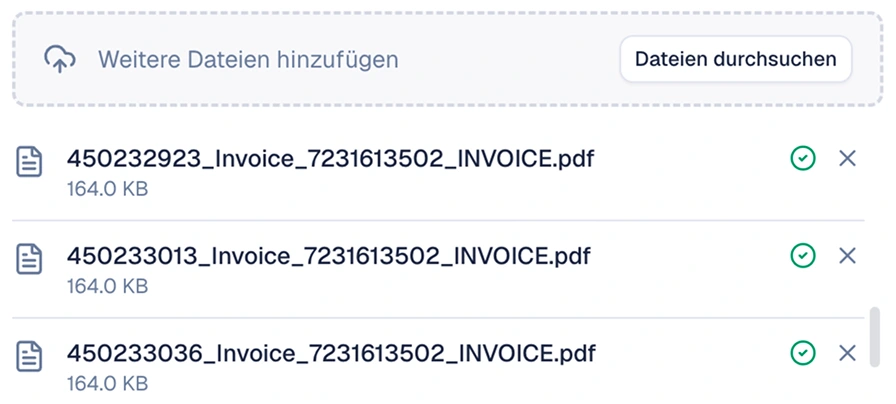 Dokumente in SoloDesk hochladen