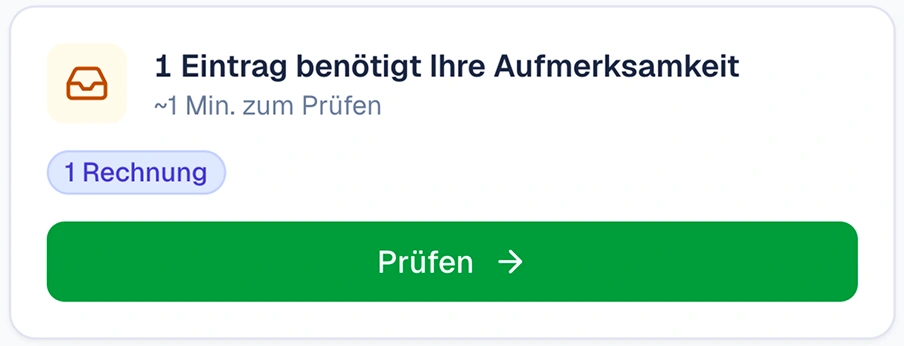 Positionen im Klärungs-Feed prüfen