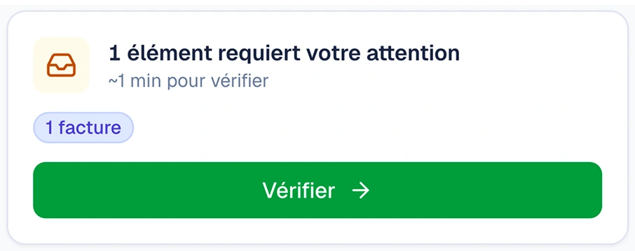 Vérifier les éléments dans le flux de résolution