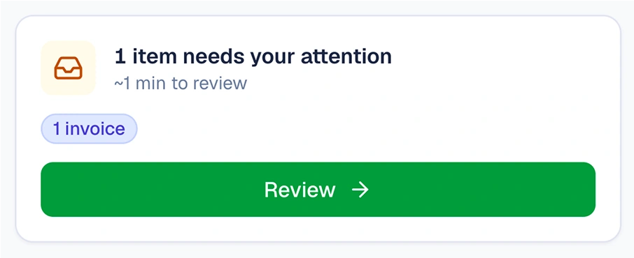 Review items in the resolution feed